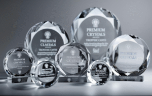 cúp pha lê phi tròn